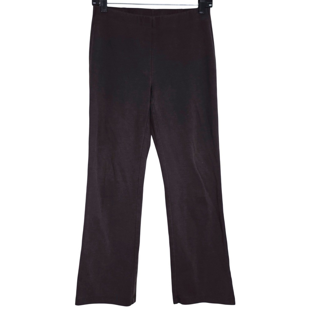Eileen Fisher Kick Boot Leg Pants Women's Brown Tencel Stretch F16TSP Size PP - Picture 5 of 13